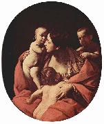 Guido Reni Caritas, Oval Sweden oil painting artist